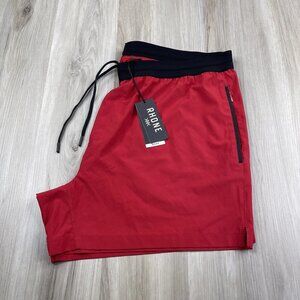 NEW Rhone Mako Tech Shorts Unlined Men’s Size XXL 2XL 5” Inseam Red